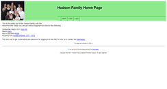 Desktop Screenshot of hudson-family.net